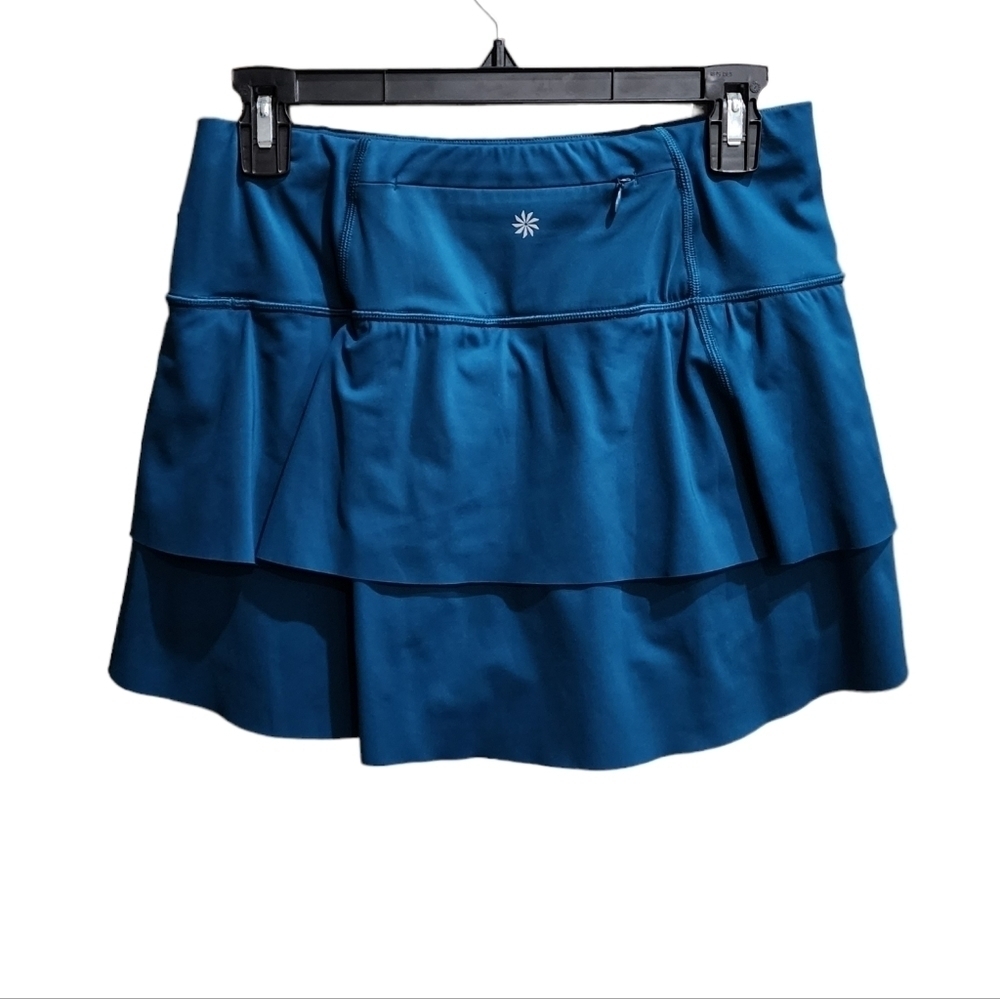 💜 Athleta Golf Tennis Teal Skort Pockets 405654-01 - Picture 2 of 6